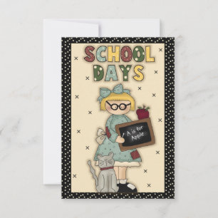 Custom School Days Card
