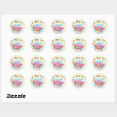 Custom School Girl's Grad Abschluss Stickers (Blatt)