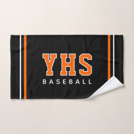 Custom School Initials Baseball Team Sports Handtuch