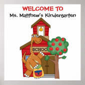 Custom School is Dino-riffic Welcome Poster (Vorne)