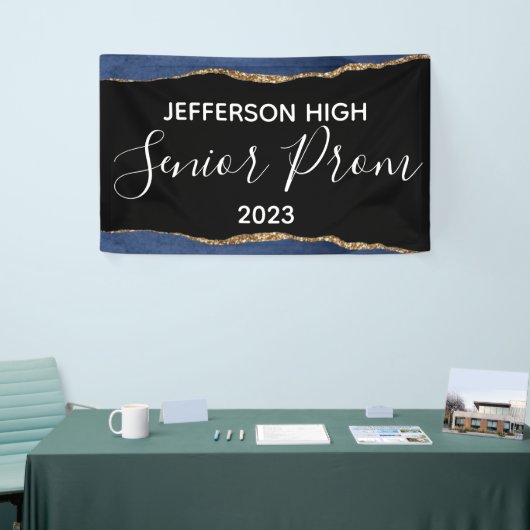 Custom School Name Prom Banner Eintritt Elegant (Messeveranstaltung)