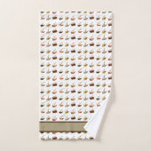 Custom Schwarz-weiß Tan Fly Fishing Coastes Badhandtuch Set (Handtuch)