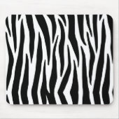 Custom Schwarz-weiß Zebra Mousepad (Vorne)