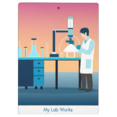 Custom Science Lab Student Klemmbrett (Rückseite)