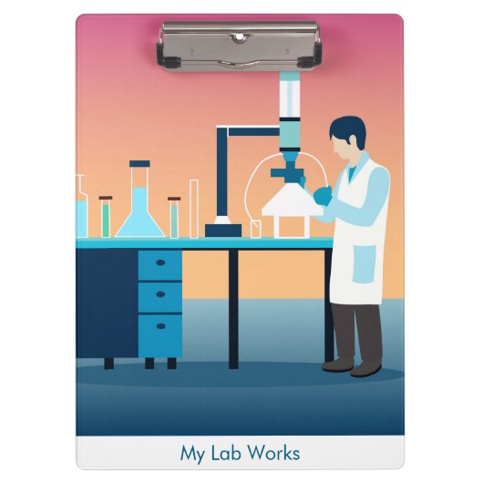 Custom Science Lab Student Klemmbrett (Vorderseite)