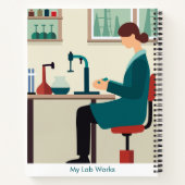 Custom Science Lab Student Spiral Notebook Notizblock (Rückseite)