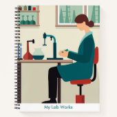 Custom Science Lab Student Spiral Notebook Notizblock (Vorderseite)