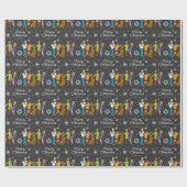 Custom Scooby-Doo Gang Weihnachtsschneeflocke Geschenkpapier (Flach)