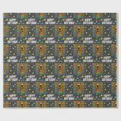 Custom Scooby-Doo Ruh Roh Happy Birthday Geschenkpapier (Flach)