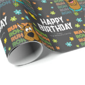 Custom Scooby-Doo Ruh Roh Happy Birthday Geschenkpapier (Rolleneckpunkt)