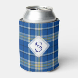 Custom Scotland Flaggenfarben Tartan kariertes Mus Dosenkühler