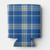 Custom Scotland Flaggenfarben Tartan kariertes Mus Dosenkühler (Rückseite)