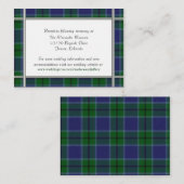Custom Scott Kariert Wedding Enclosure Card Begleitkarte (Vorne/Hinten)
