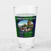 Custom Scottish Armstrong Clan Gilnockie Painting Glas (Rückseite)