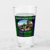 Custom Scottish Armstrong Clan Gilnockie Painting Glas (Vorderseite)