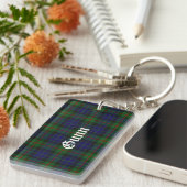 Custom Scottish Gunn Tartan Kariert Key Chain Schlüsselanhänger (Vorderseite rechts)