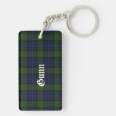 Custom Scottish Gunn Tartan Kariert Key Chain Schlüsselanhänger (Rückseite)
