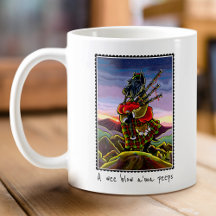 Custom Scottish Terrier Bagpipe Coffee Tasse