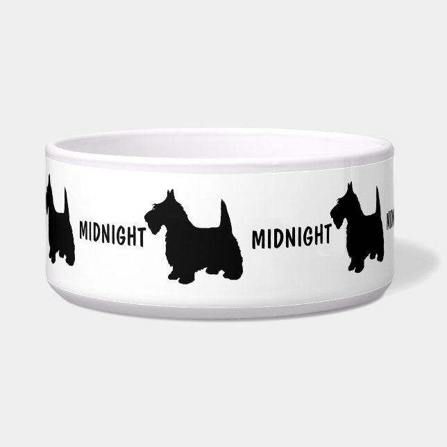Custom Scottish Terrier Dog Bowl Napf (Links)