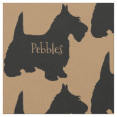 Custom Scottish Terrier Dog Fabric Stoff (Nahaufnahme)