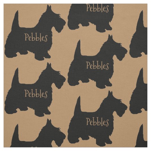 Custom Scottish Terrier Dog Fabric Stoff (Muster)