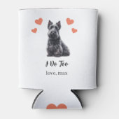 Custom Scottish Terrier Pet Wedding Can Cooler Dosenkühler (Vorderseite)