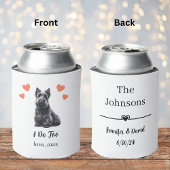Custom Scottish Terrier Pet Wedding Can Cooler Dosenkühler