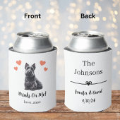 Custom Scottish Terrier Pet Wedding Can Cooler Dosenkühler