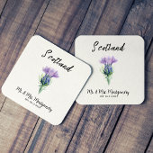 Custom Scottish Wedding Untersetzer, Personalisier Rechteckiger Pappuntersetzer