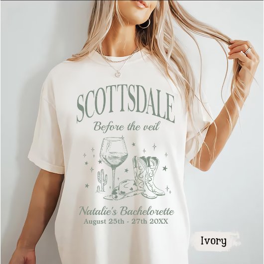 Custom Scottsdale Bache Party Before the Veil T-Shirt