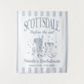 Custom Scottsdale Bache Party Before the Veil Wandteppich (Vorderseite)