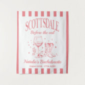 Custom Scottsdale Bache Party Before the Veil Wandteppich (Vorderseite)