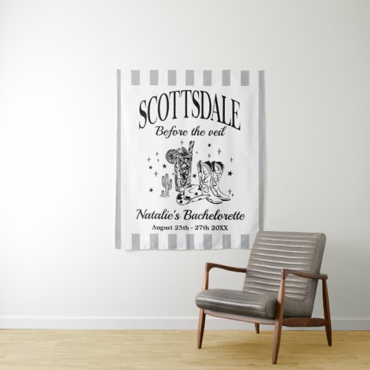 Custom Scottsdale Bache Party Before the Veil Wandteppich (Beispiel)