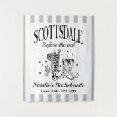 Custom Scottsdale Bache Party Before the Veil Wandteppich (Vorderseite)