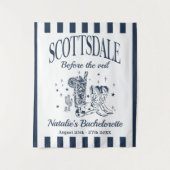 Custom Scottsdale Bache Party Before the Veil Wandteppich (Vorderseite)