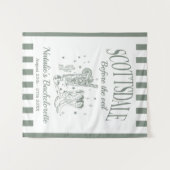 Custom Scottsdale Bache Party Before the Veil Wandteppich (Vorderseite (Horizontal))