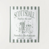 Custom Scottsdale Bache Party Before the Veil Wandteppich (Vorderseite)