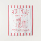 Custom Scottsdale Bache Party Before the Veil Wandteppich (Vorderseite)