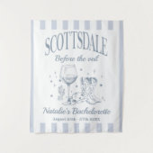 Custom Scottsdale Bache Party Before the Veil Wandteppich (Vorderseite)