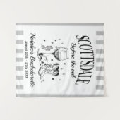 Custom Scottsdale Bache Party Before the Veil Wandteppich (Vorderseite (Horizontal))