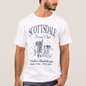 Custom Scottsdale Junggeselinnen-Abschied Social C T-Shirt (Vorderseite)