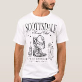 Custom Scottsdale Junggeselinnen-Abschied Social C T-Shirt (Vorderseite)