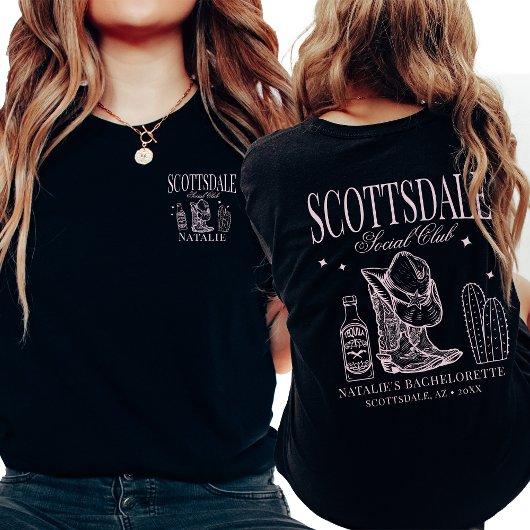 Custom Scottsdale Junggeselinnen-Abschied Social C T-Shirt