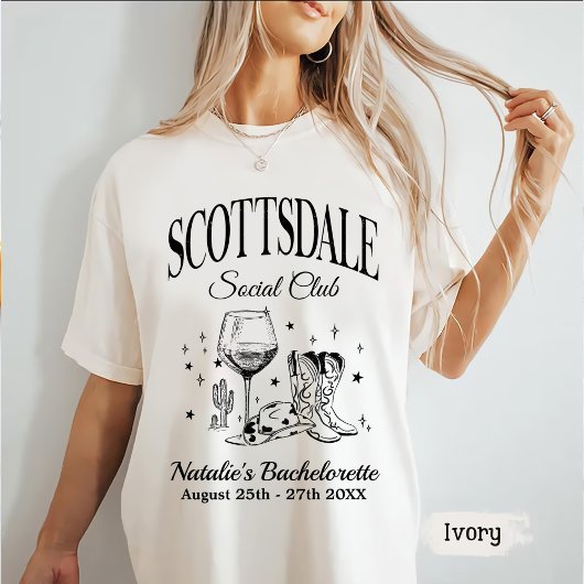 Custom Scottsdale Junggeselinnen-Abschied Social C T-Shirt