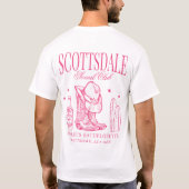Custom Scottsdale Junggeselinnen-Abschied Social C T-Shirt (Rückseite)