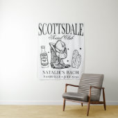 Custom Scottsdale Junggeselinnen-Abschied Social C Wandteppich (Beispiel)