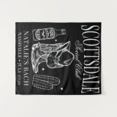 Custom Scottsdale Junggeselinnen-Abschied Social C Wandteppich (Vorderseite (Horizontal))