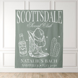 Custom Scottsdale Junggeselinnen-Abschied Social C Wandteppich