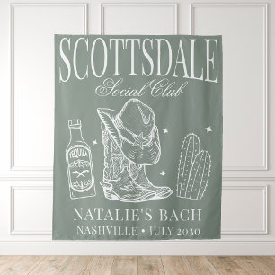 Custom Scottsdale Junggeselinnen-Abschied Social C Wandteppich