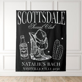 Custom Scottsdale Junggeselinnen-Abschied Social C Wandteppich